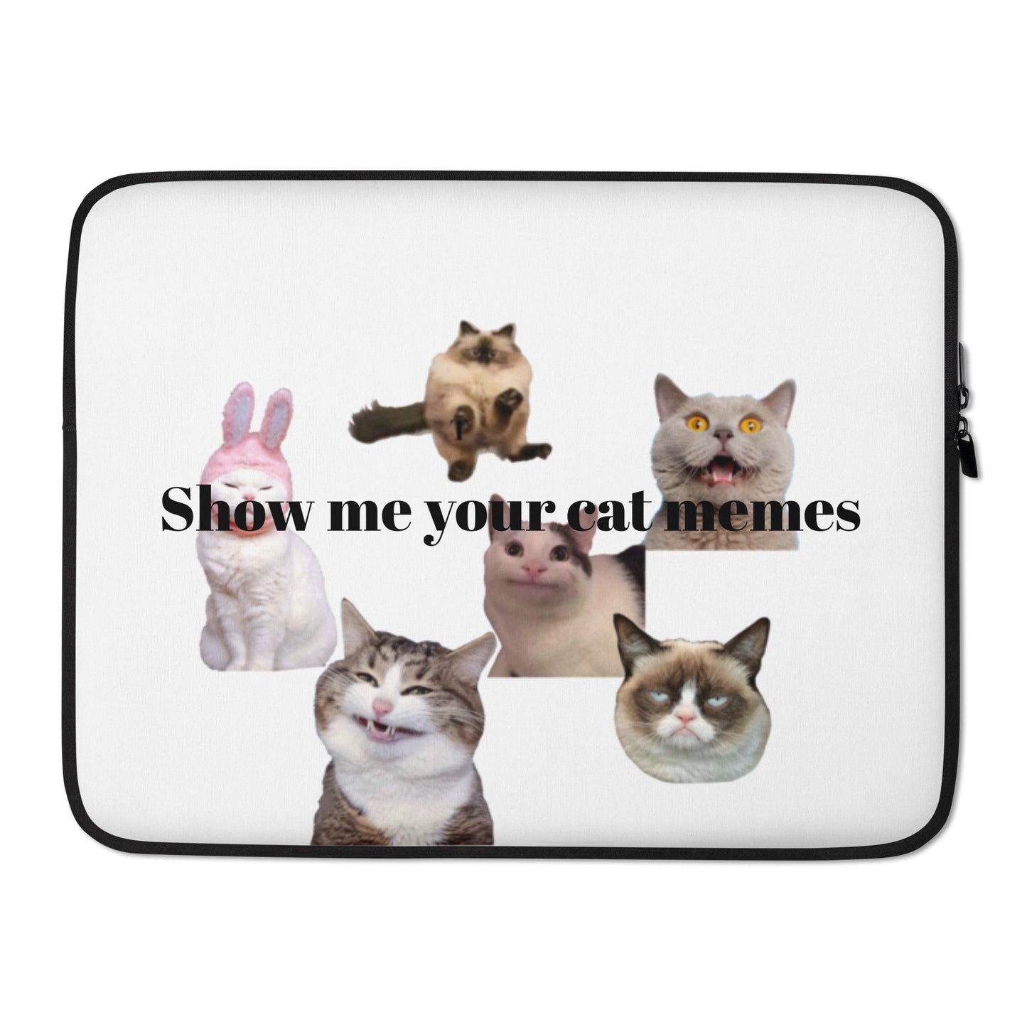 Show Me Your Cat Memes Laptop Sleeve