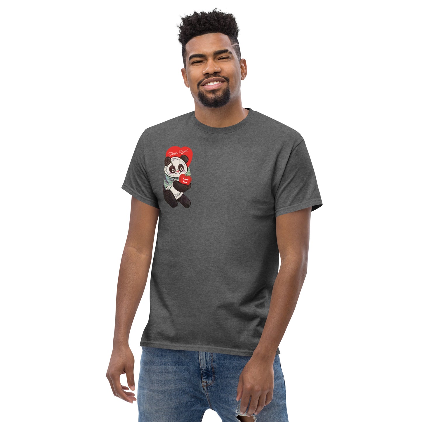 Goldenfux TDLY Panda Heart Unisex classic tee