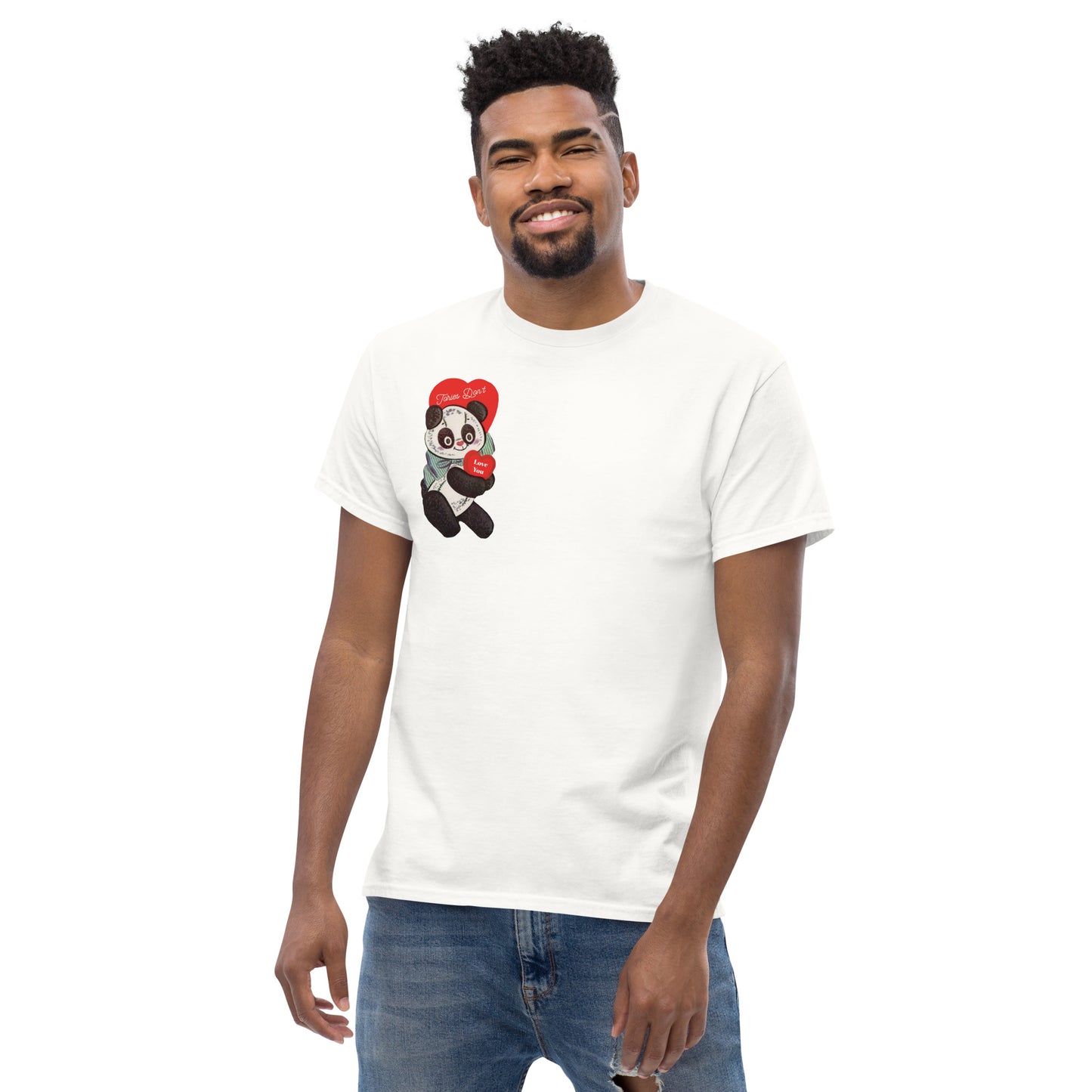 Goldenfux TDLY Panda Heart Unisex classic tee