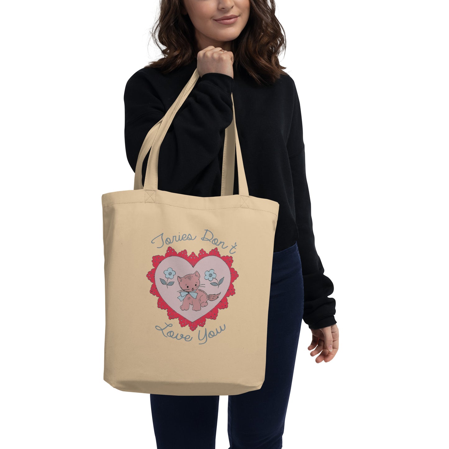 Goldenfux Kitten Heart Eco Tote Bag