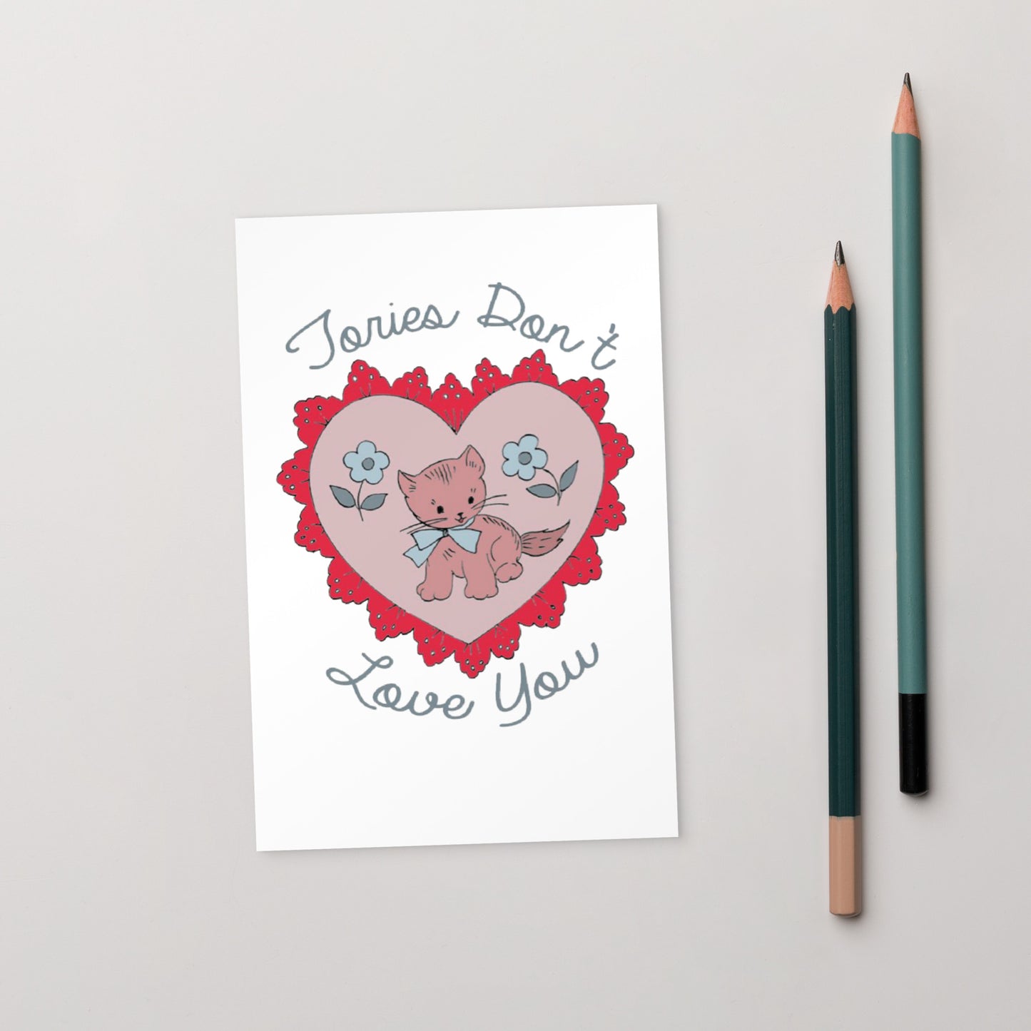 Goldenfux Kitten Heart Postcard