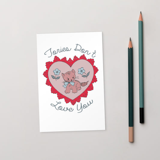 Goldenfux Kitten Heart Postcard